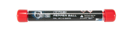 T4E T4E P2P .50 Cal Pepper Rounds 10 Count- Red/White