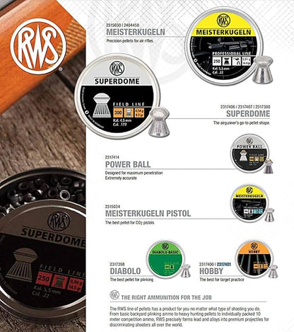 RWS Umarex .177 Caliber 7 Grains Pistol Pellets