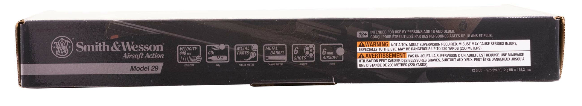 Umarex Smith & Wesson Umarex Smith & Wesson M29 6mm BB Revolver Airsoft Gun, CO2 Powered, 8 3/8 Inch