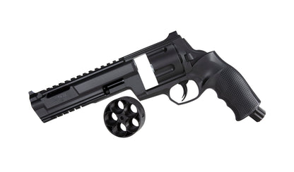 T4E, UMAREX USA Umarex T4E TR 68 Revolver .68 Caliber CO2-Powered Paintball Gun Marker - 5 Rounds, Tactical Training Pistol, Black