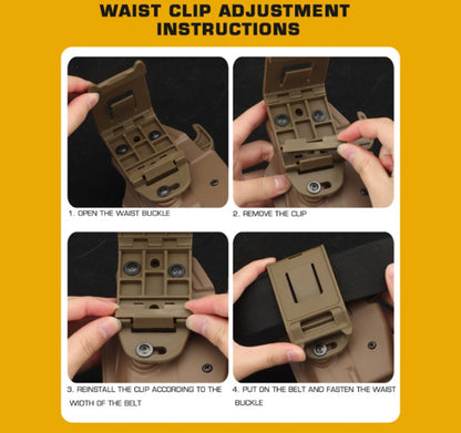 WOSPORT UNIVERSAL HOLSTER 35 STANDARD 83 RIGHT HAND TAN