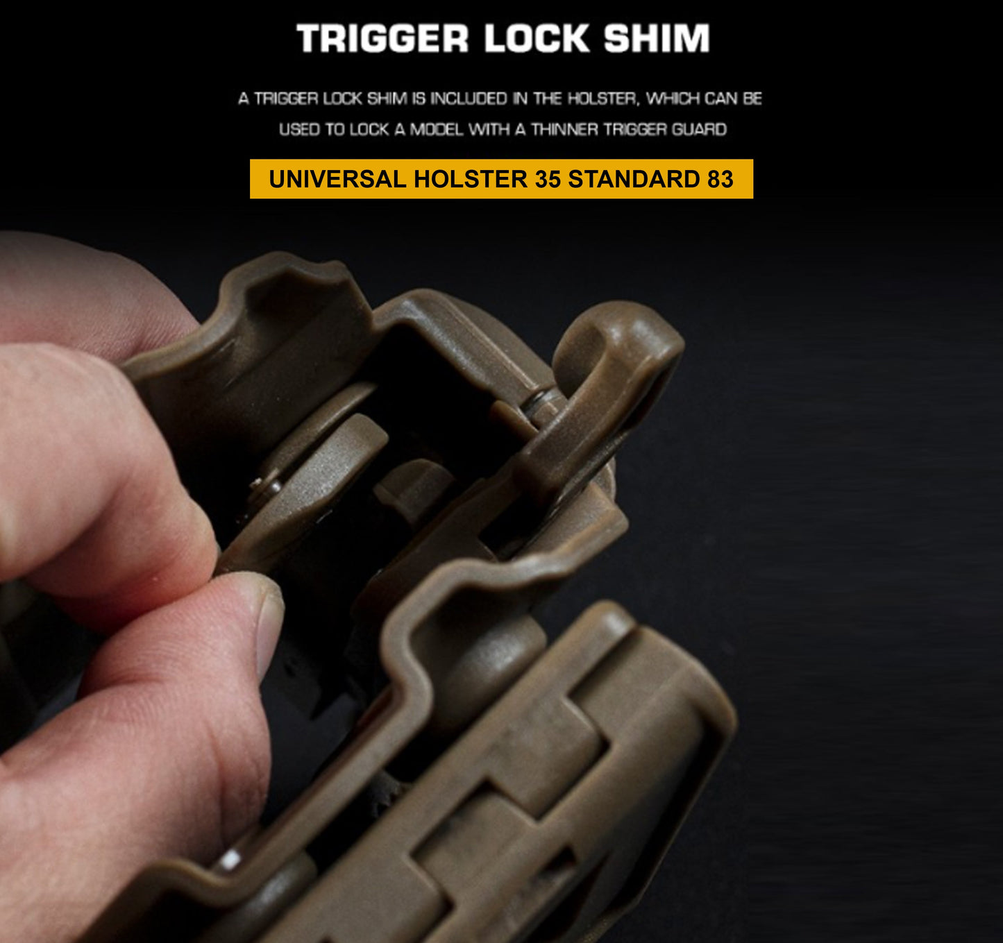 WOSPORT UNIVERSAL HOLSTER 35 STANDARD 83 RIGHT HAND TAN