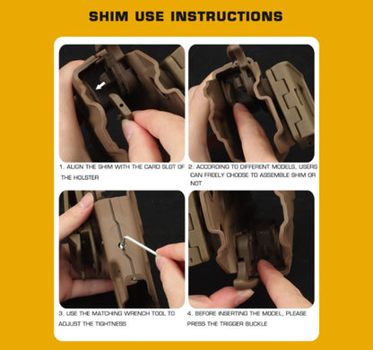 WOSPORT UNIVERSAL HOLSTER 35 STANDARD 83 RIGHT HAND TAN