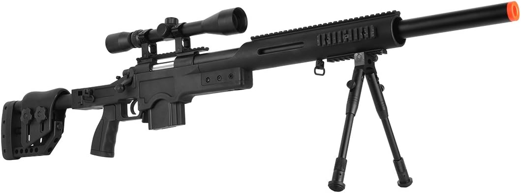 WELL WELL MB4410D AIRSOFT SNIPER RIFLE GUN SET 450 FPS