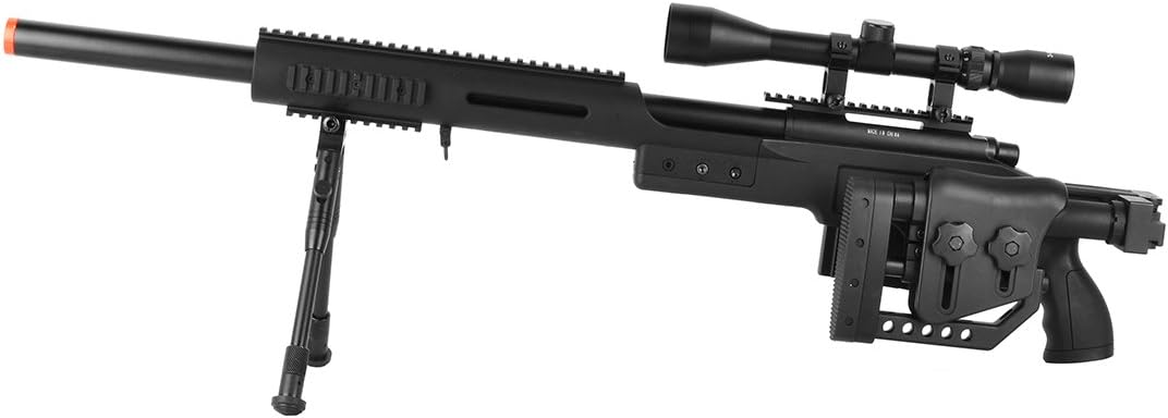 WELL WELL MB4410D AIRSOFT SNIPER RIFLE GUN SET 450 FPS