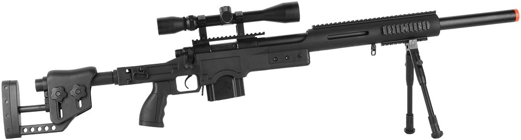 WELL WELL MB4410D AIRSOFT SNIPER RIFLE GUN SET 450 FPS