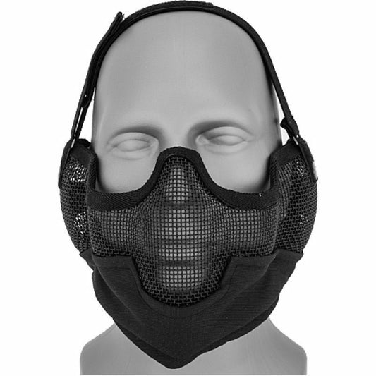 WOSPORT WOSPORT STRIKE METAL MESH LOWER FACE MASK BLACK