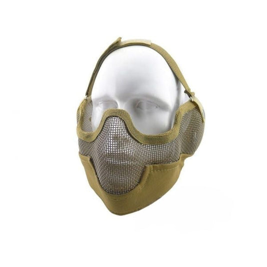 WOSPORT WOSPORT STRIKE METAL MESH LOWER FACE MASK TAN