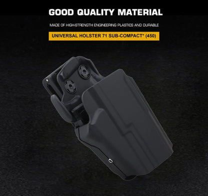 WOSPORT Wosport Universal Holster 71 SUB-COMPACT 450 - Right Hand, Black, Nylon
